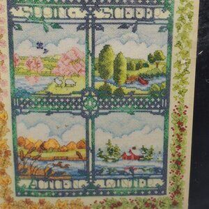 Bucilla Four Seasons Cross Stitch Kit 45572 Finished size 12.5 x 9.5